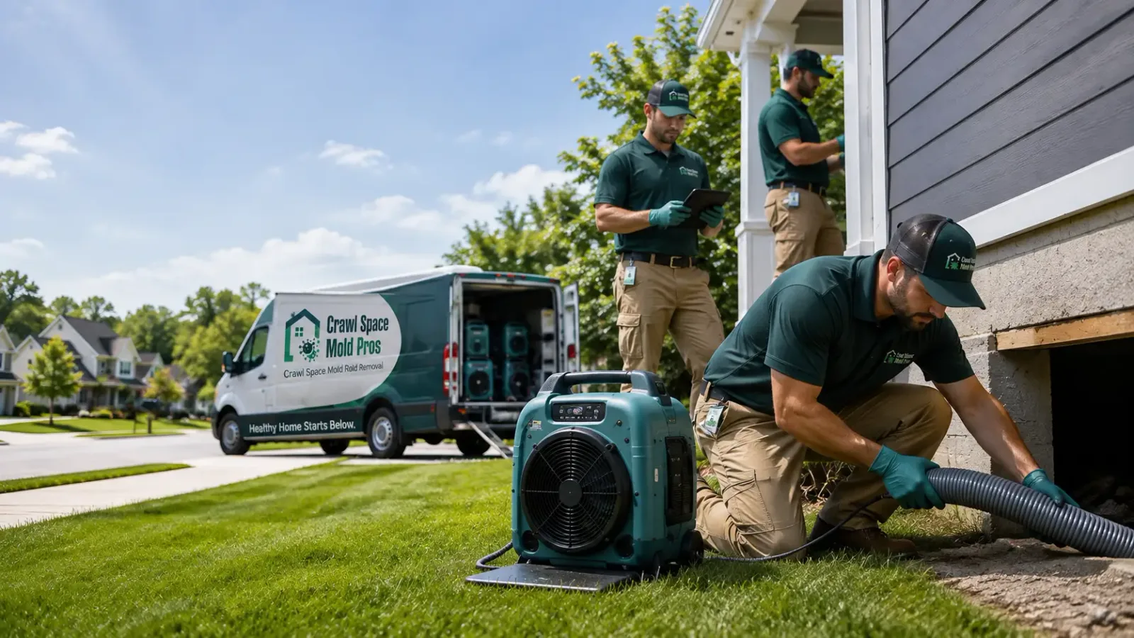 Crawl Space Mold Removal in Marcellus, MI